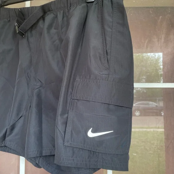 NWT Men's Nike Belted Packable 9 Volley Shorts Swim nessb521-001 Mens sz XXL